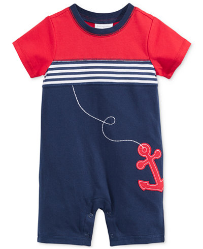First Impressions Baby Boys' Anchor Romper, Only at Macy's