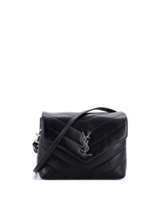 Toy Loulou Shoulder Bag Matelasse Chevron Leather