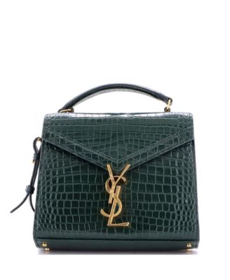 Mini Cassandra Top Handle Bag Embossed Leather