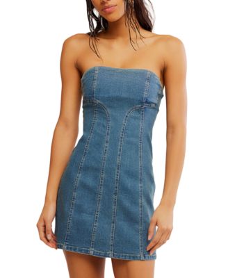 Free People Women's Alexa Strapless Mini Dress - Macy's