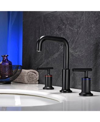  Widespread Bathroom Sink Faucet with With CUPC Water Supply Hose and Cartridge