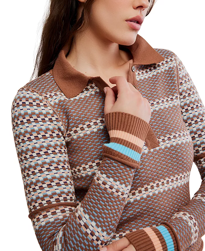 Women's Level Up Long-Sleeve Henley Top - thumbnail 4