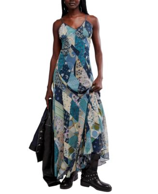Free People Women's Tis The Season Sweetheart Neckline Maxi Dress