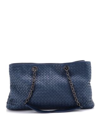 Large Double Chain Tote Intrecciato Nappa