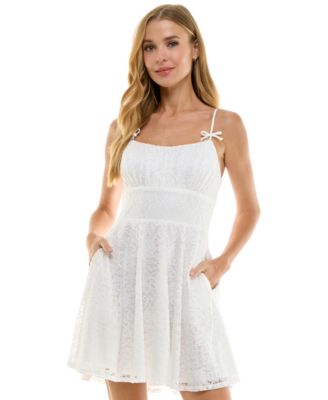 Juniors' & Teen White Dresses | Macy's