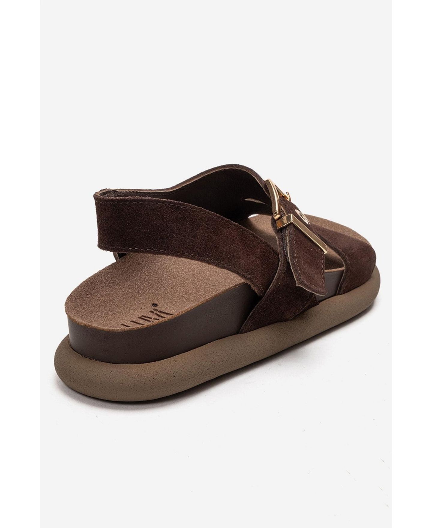 Женские сандалии Forever & Always Shoes Jalven Leather, цвет: Коричневый замшевый — фото 6