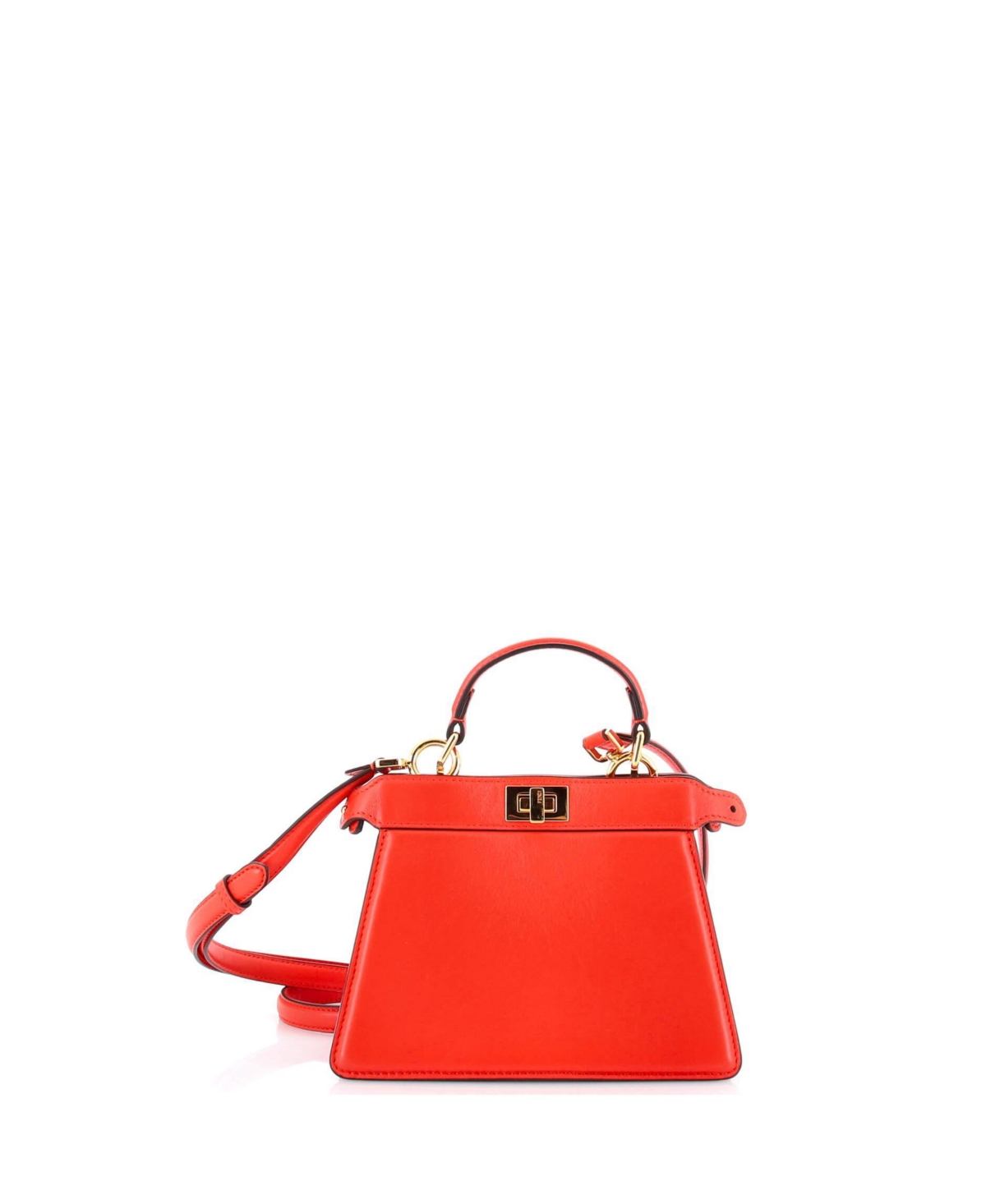 Pre-Owned Fendi Petite Peekaboo ISeeU Bag Leather