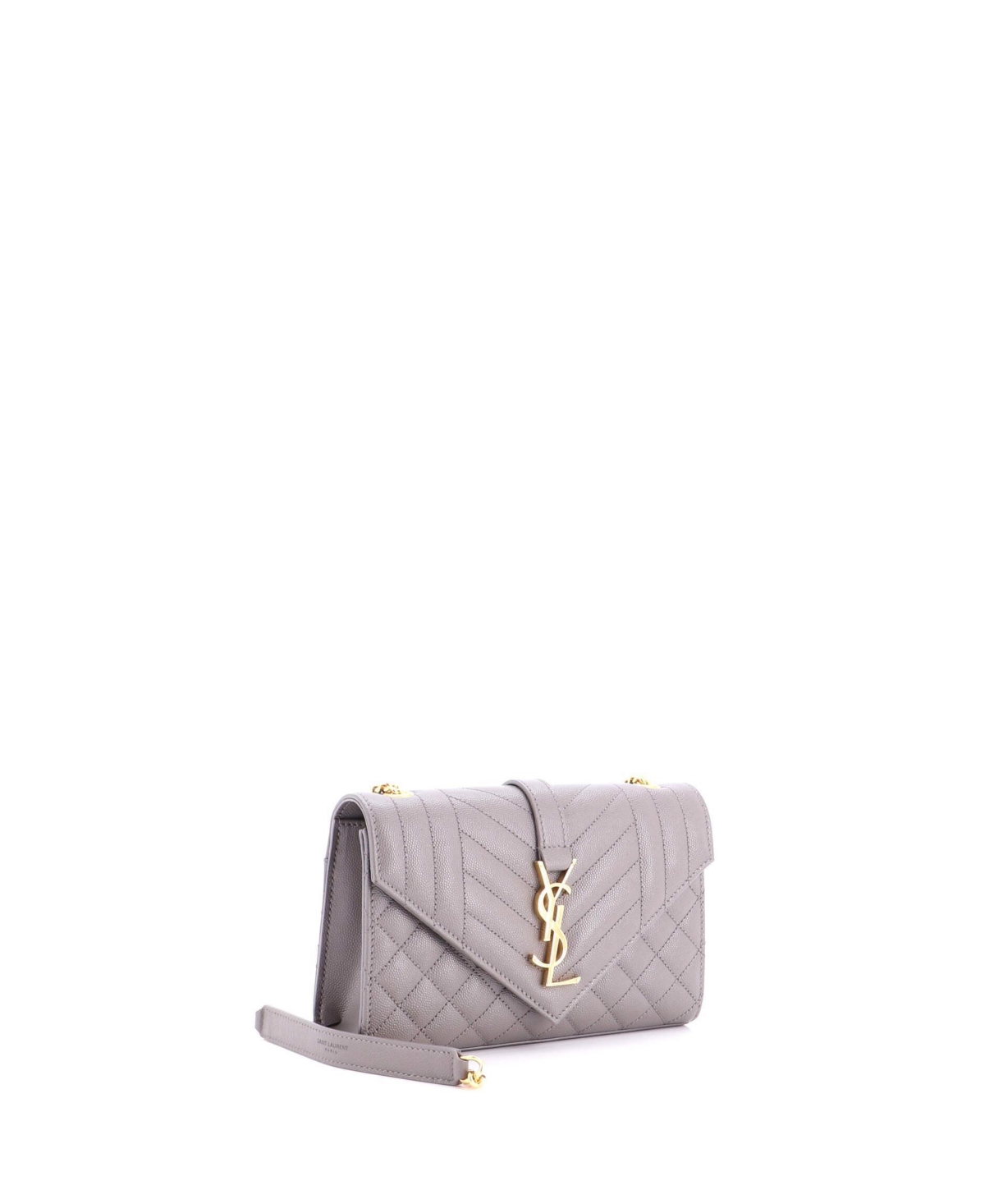 Pre-Owned Saint Laurent Small Classic Monogram Envelope Satchel Mixed Matelasse Leather