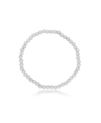 Ball Bead Stretch Bracelet Sterling Silver