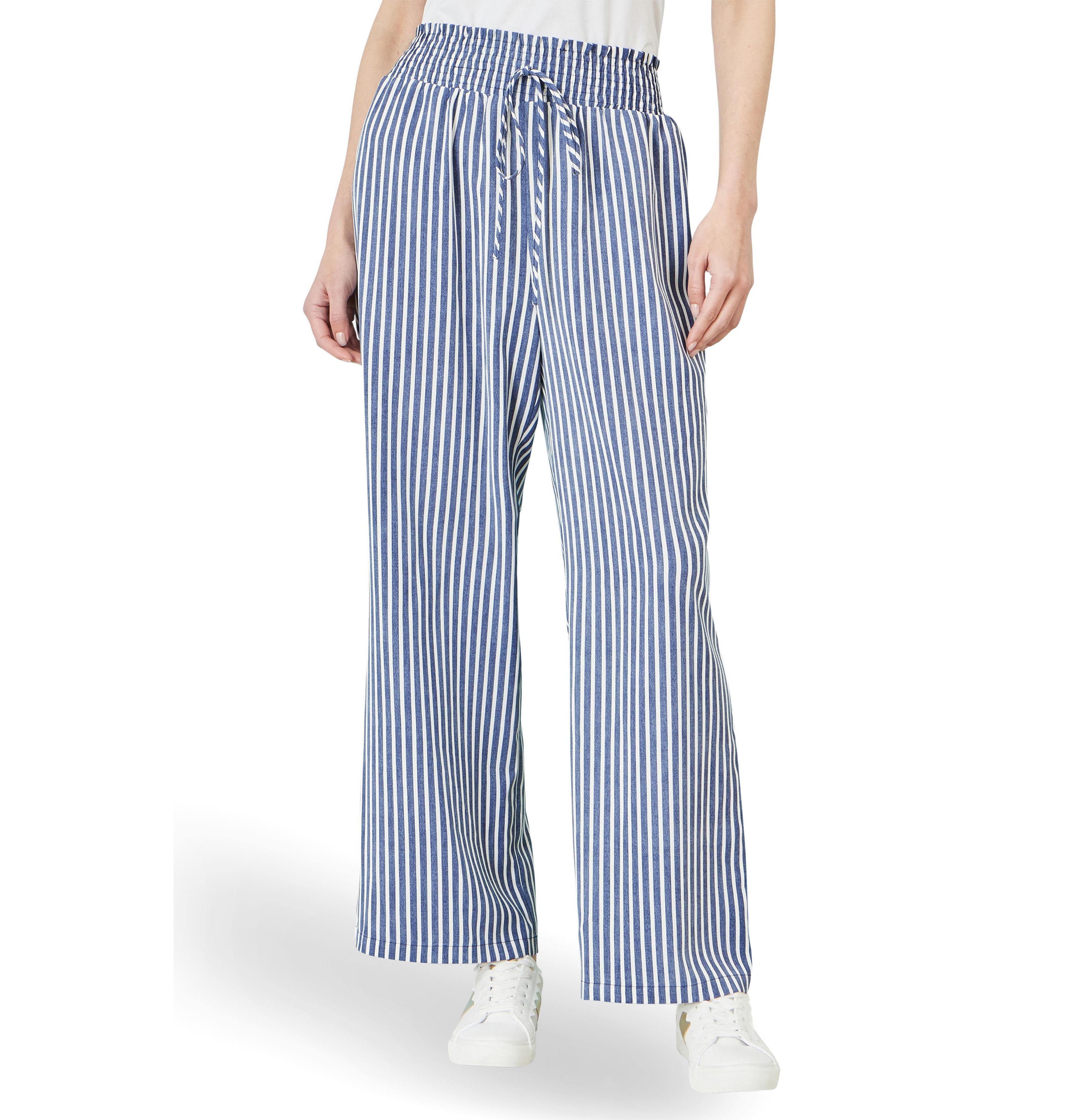 Yumi Women's Stripe Relaxed Trousers