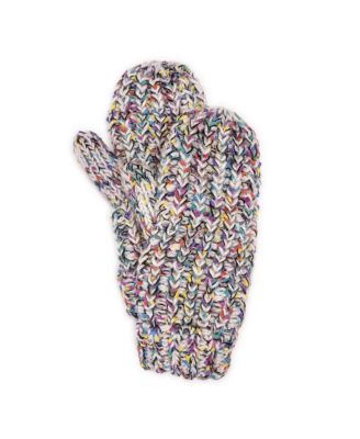 Women's Marled Mitten w/ Colorful Nep