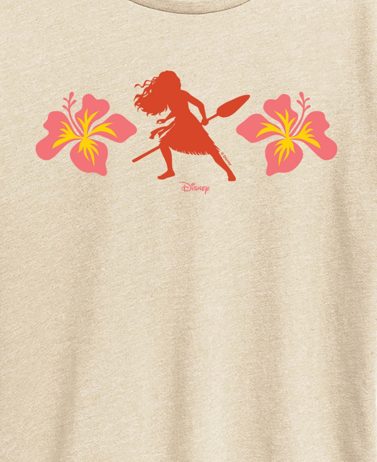 Hybrid Apparel Plus Moana Floral Graphic T-Shirt