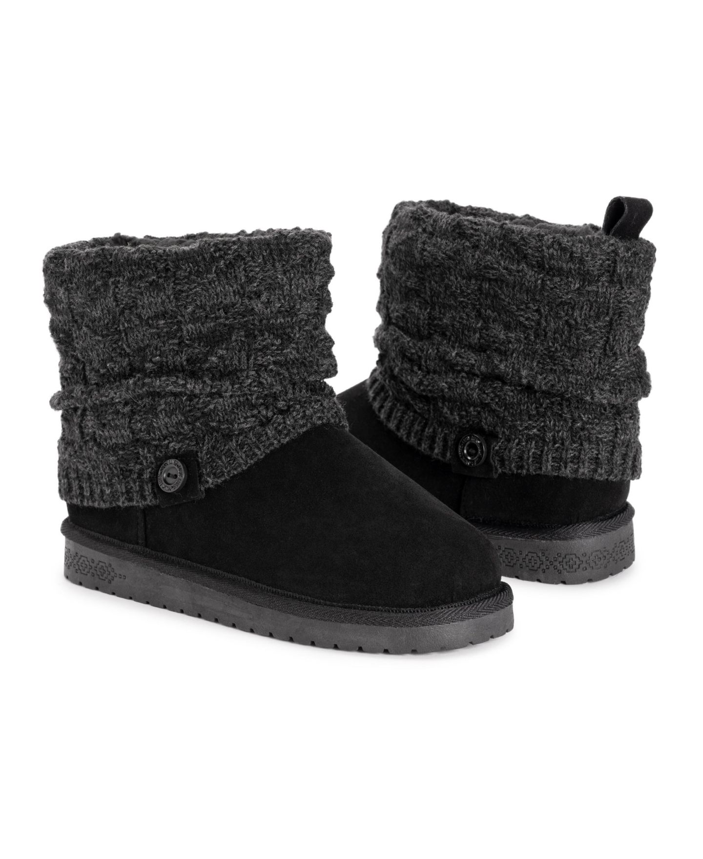 Женские ботинки MUK LUKS Laurel Boots Wide, цвет: Чёрный меланжевый — фото 8