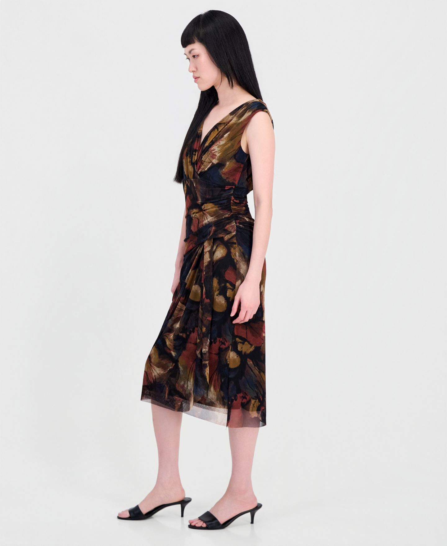 Женское платье Connected Printed Surplice-Neck Pleated, цвет: Spi — фото 2