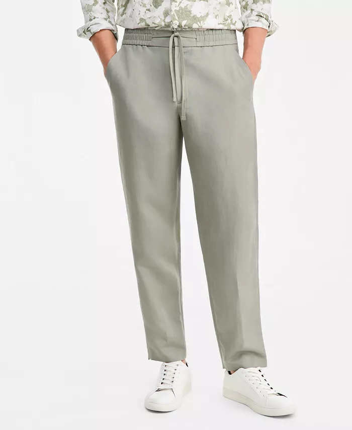 Men's Lightweight Linen Drawstring Pants