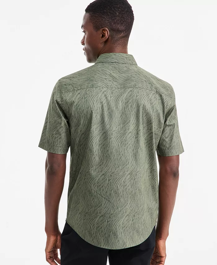 Men's Baker Geometric Short-Sleeve Shirt - thumbnail 4