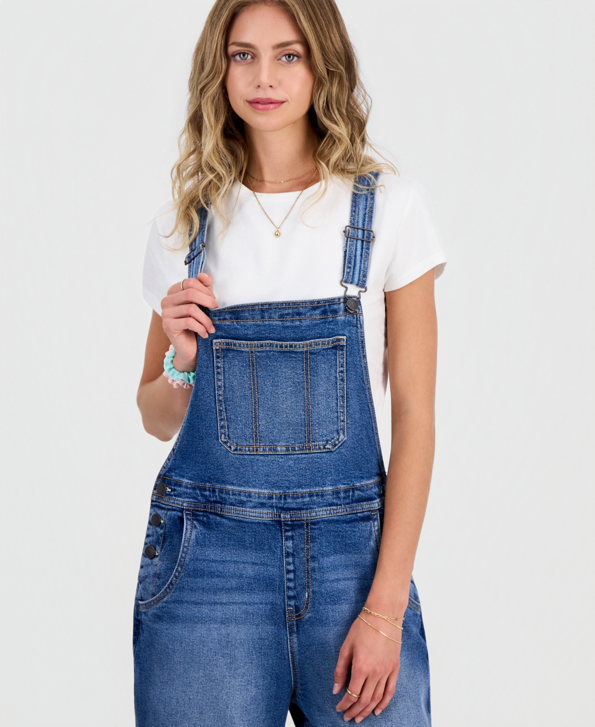 Celebrity Pink Juniors' Denim Overalls