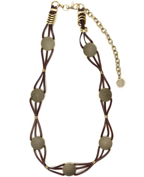 Женский ремень Vince Camuto Braided Casting Laced Chain Belt, цвет: Шоколадный