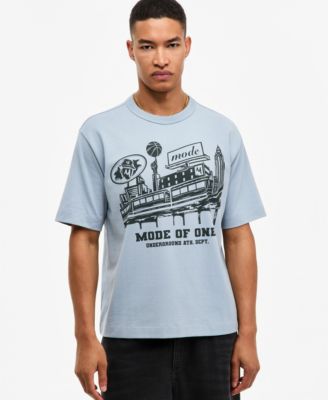 Men's Graphic Crewneck Relaxed-Fit T-Shirt