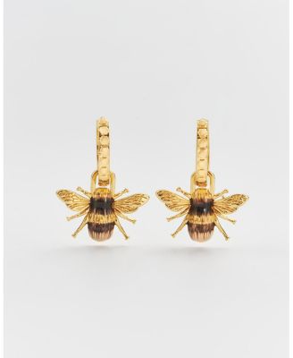 Honey Bee Huggie Earrings