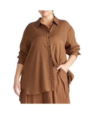 Plus Sizes Cooling Stretch Cupro Artist Women's Shirt