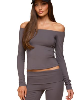Women's Tezia Off Shoulder Long Sleeve Top