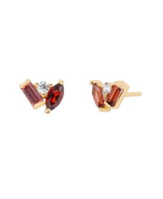 Seraphina Garnet Stud Earrings