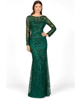 Women's Long Sleeve Lace Gown