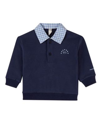 Toddler Gingham Collared Sweatshirt