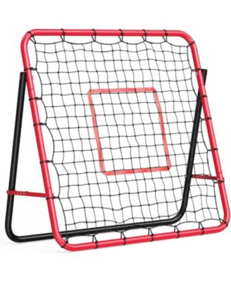Adjustable Soccer Rebounder Net 6x4 FT, Heavy Duty Bounce Back Trainer, Steel Frame Portable Practice Net for Backyard Training