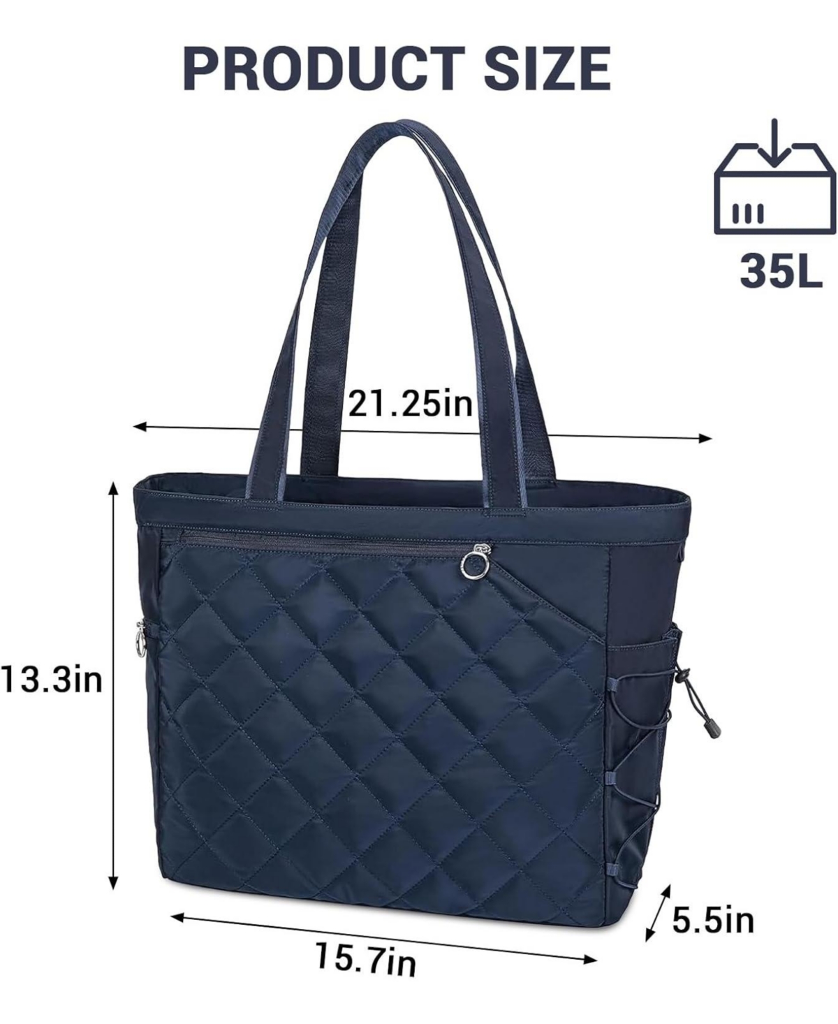 Xo Large Tennis Tote Bag, Water-Resistant Quilted Polyester, Holds 2-4 Rackets with Shoe Compartment for Tennis Pickleball