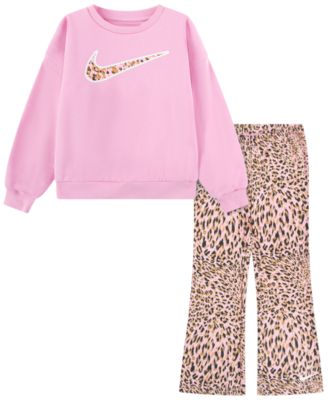 Girls' 4-6X Printed Top and Leggings, 2-Piece Set