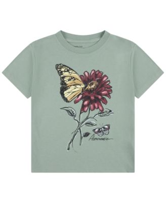 Girls' 5-16 Flower Classic Short-Sleeve T-Shirt