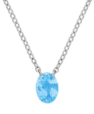 Quartz (3/4 ct. t.w.) Pendant Necklace in Sterling Silver (Also Available in Blue Topaz)