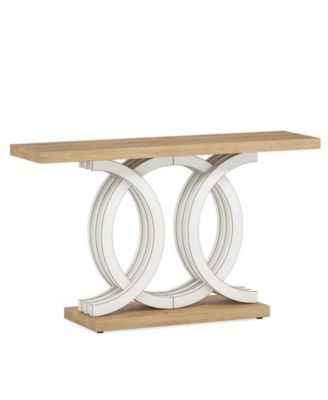 Modern Geometric Console Table for Entryway, Hallway and Living Room Storage