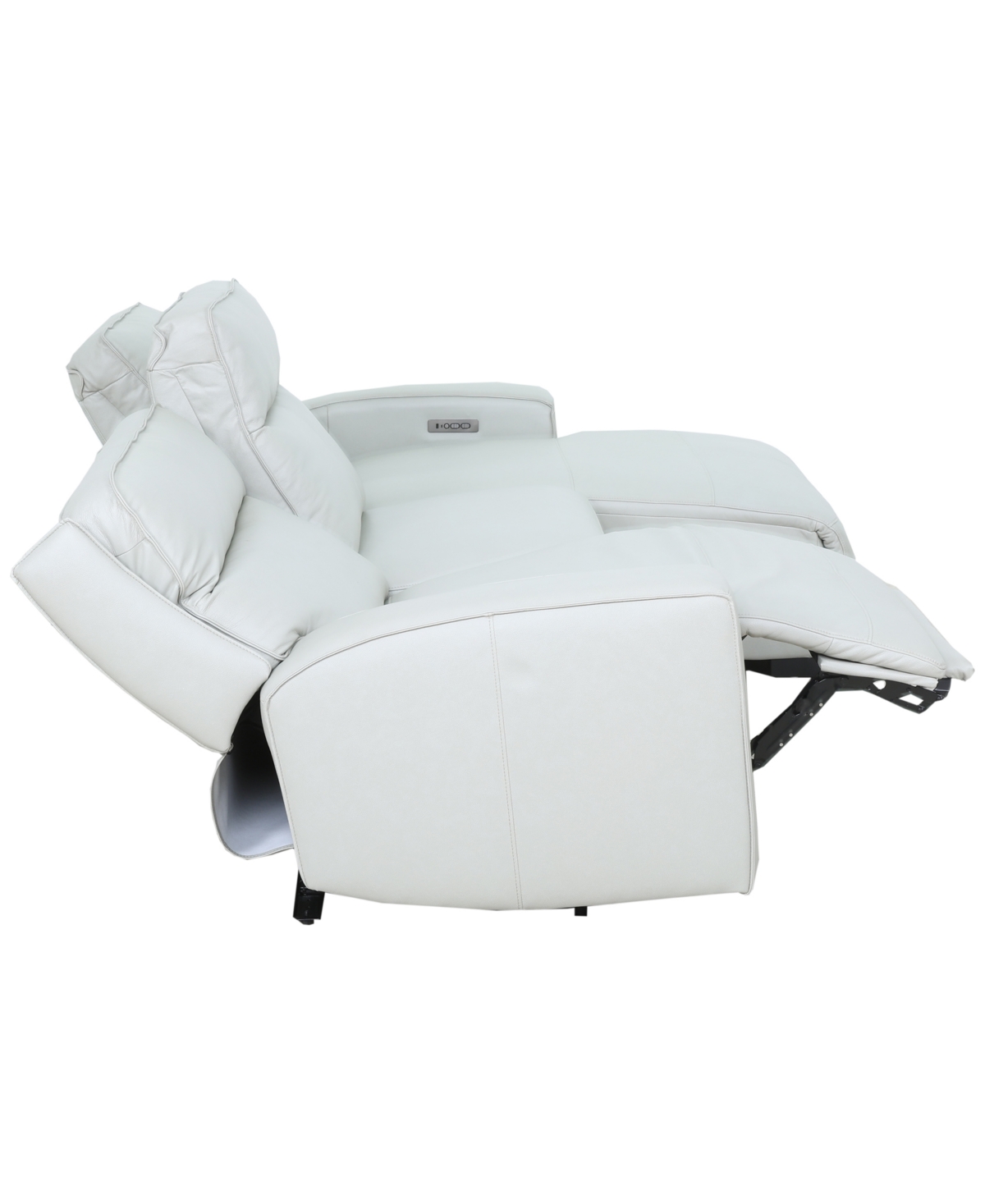 Zackary 3-Piece Leather Chaise Sofa with 2 Power Motion, Macy's Exclusive