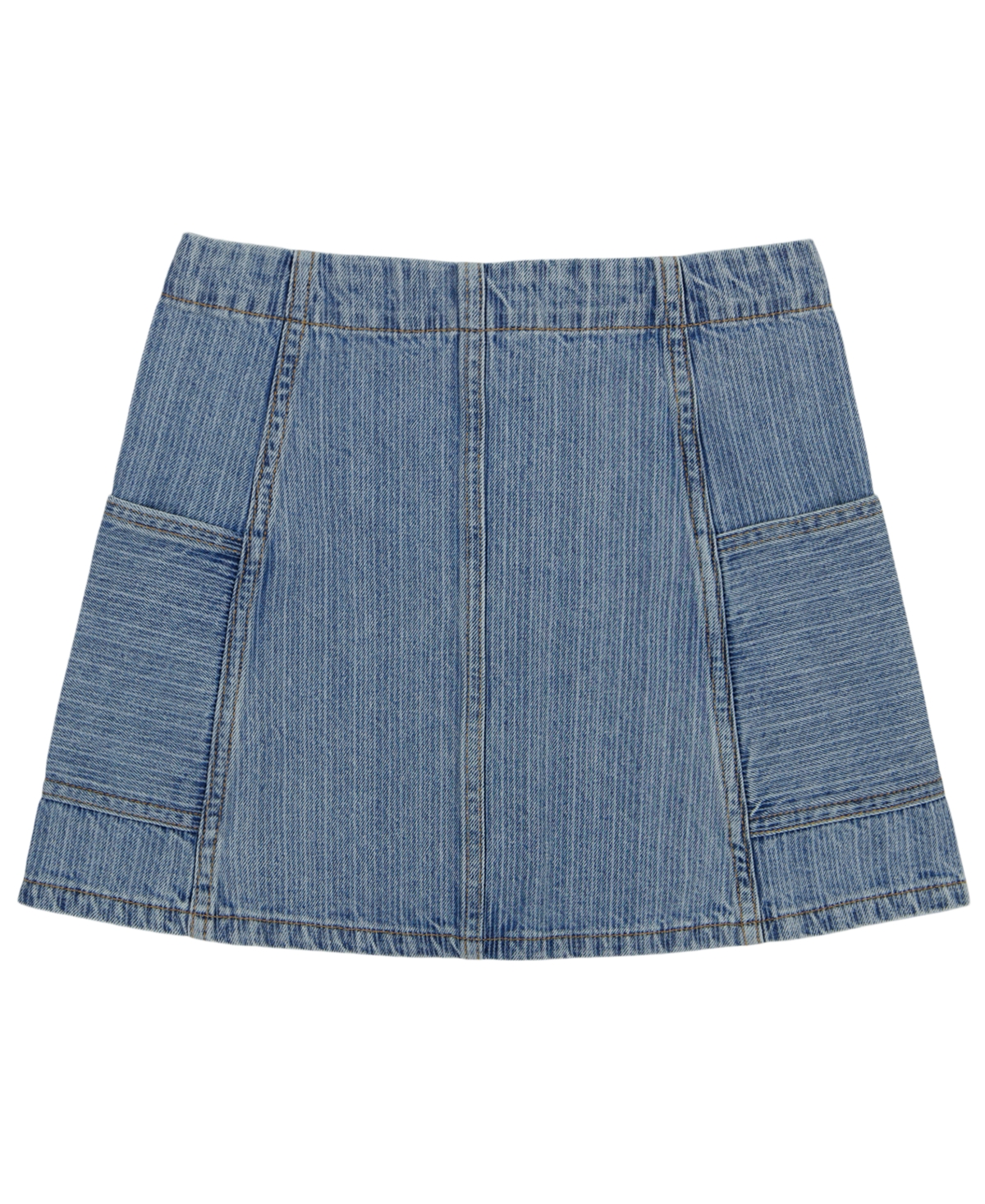 Calvin Klein Girls' 7-16 Button-Front Denim Skirt