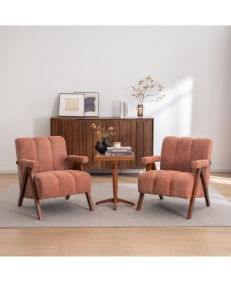Mid Century Modern Cloud Shaped Accent Chairs, Set of 2