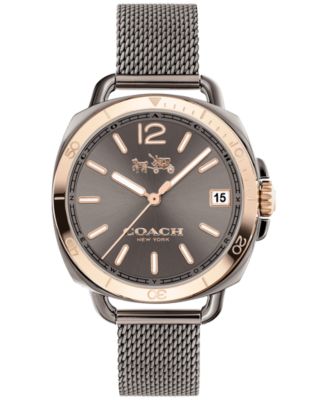 COACH Women's Tatum Gunmetal Stainless Steel Bracelet Watch 34mm