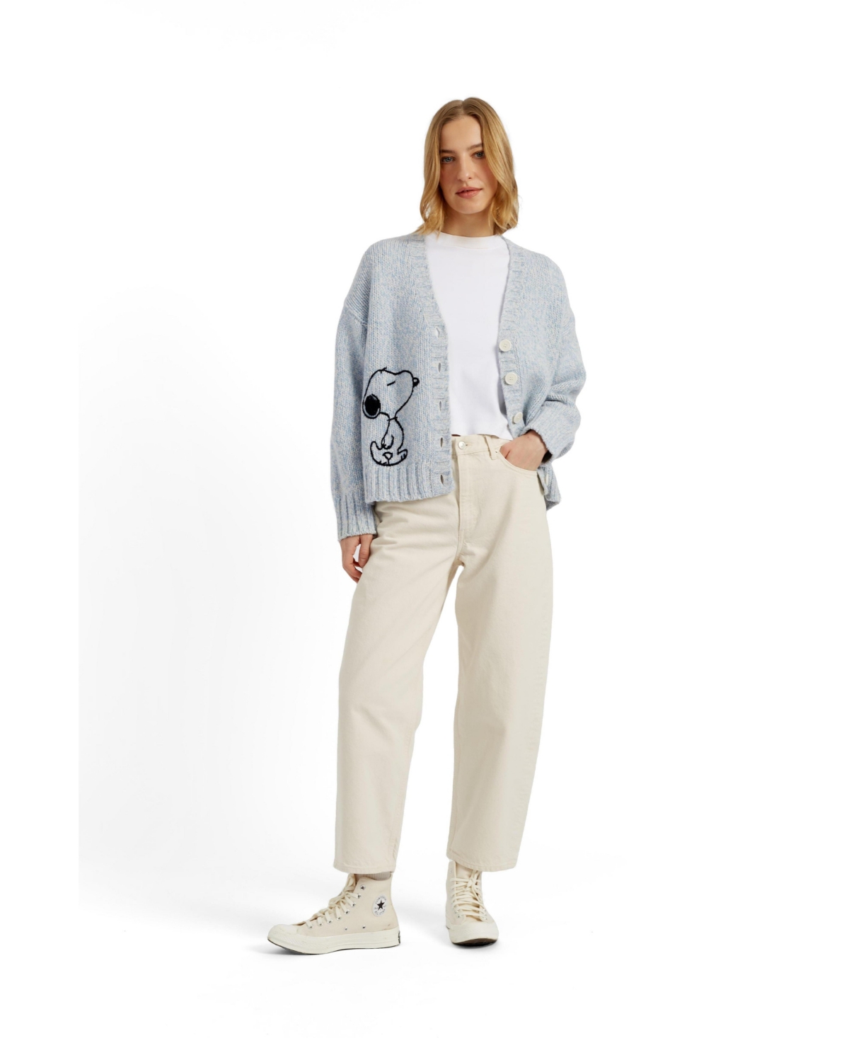 Chinti & Parker Women's and Merino Snoopy Marl Cardigan