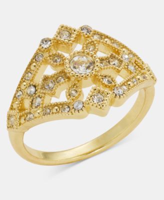 Cubic Zirconia Pave Ring