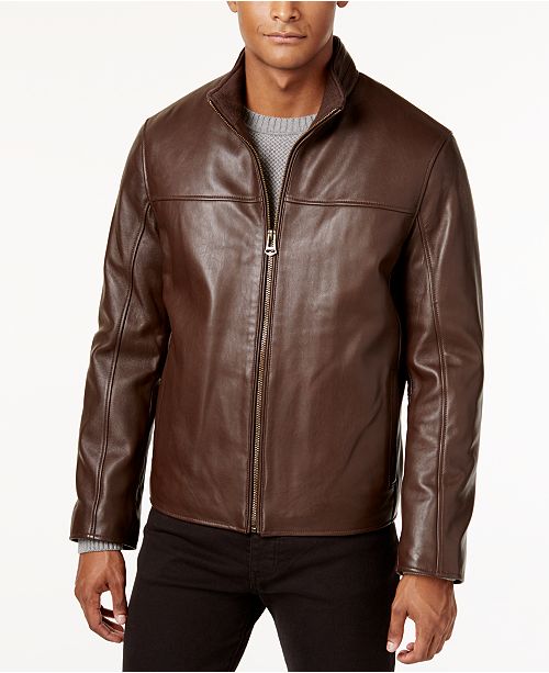 Cole Haan Men S Leather Jacket Reviews Coats Jackets Men