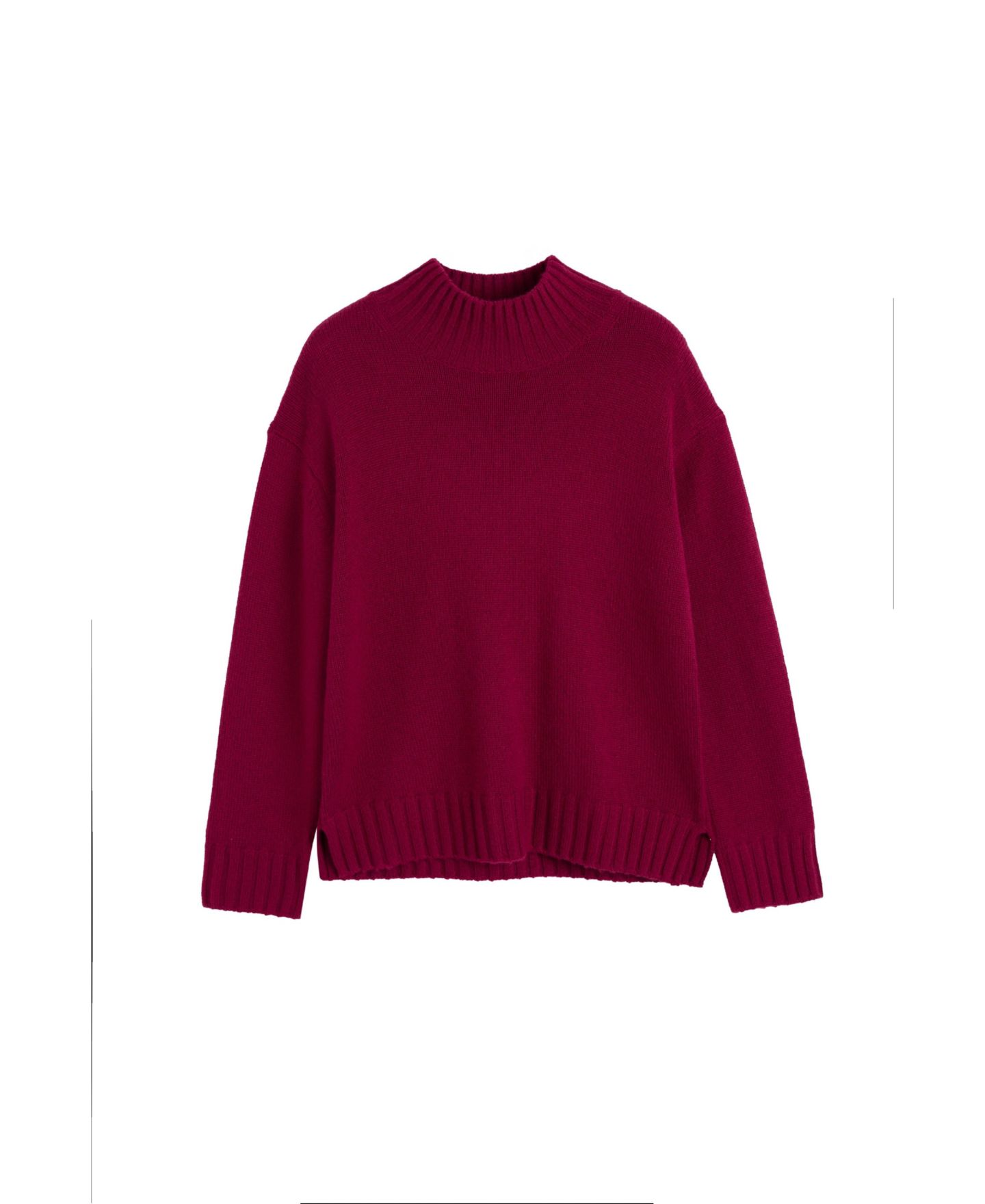 Женский свитер Chinti & Parker Pure Cashmere Funnel Neck, цвет: Вишнёвый — фото 4