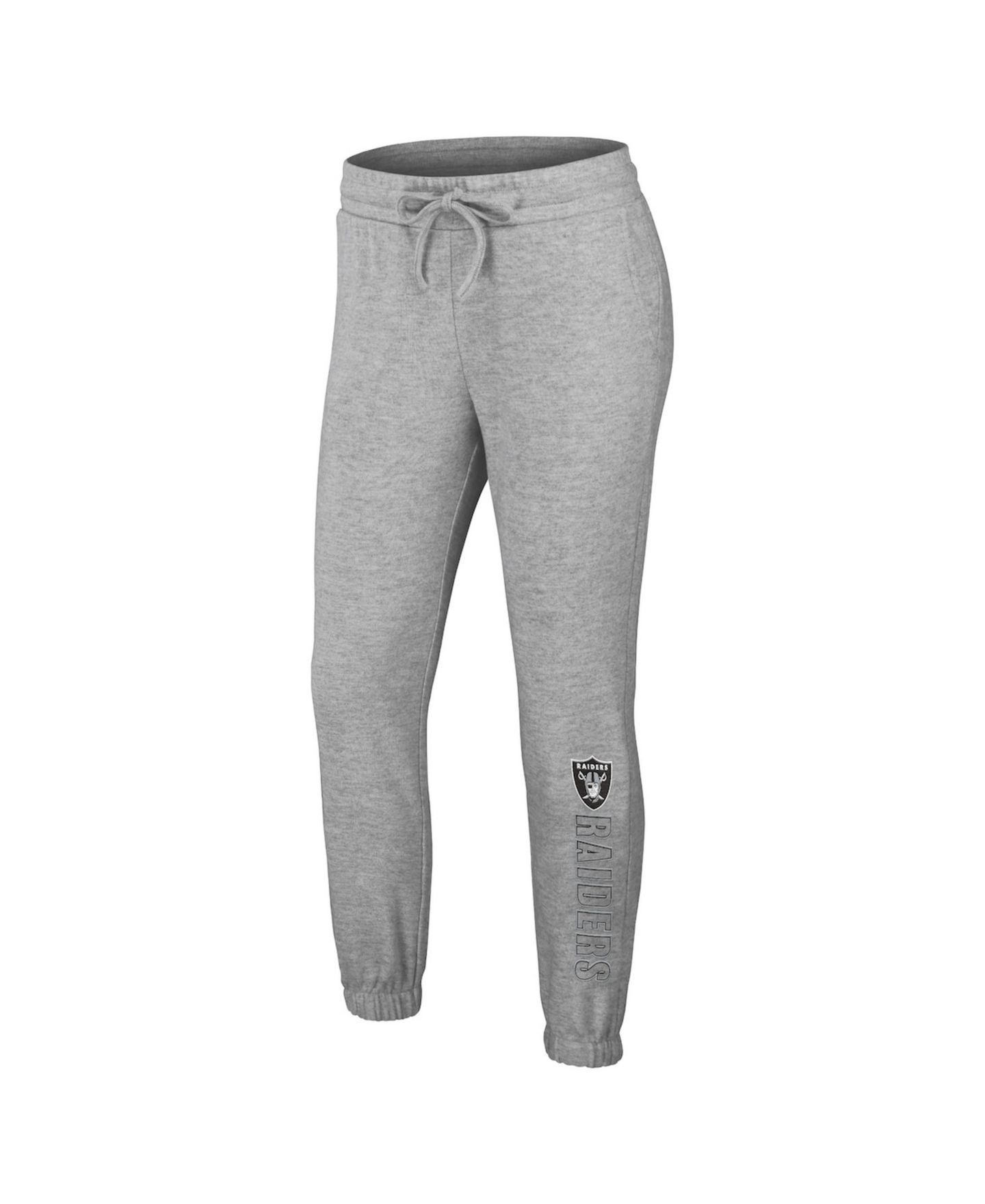 Женский комплект Wear by Erin Andrews Las Vegas Raiders: футболка и брюки, большой размер — фото 4