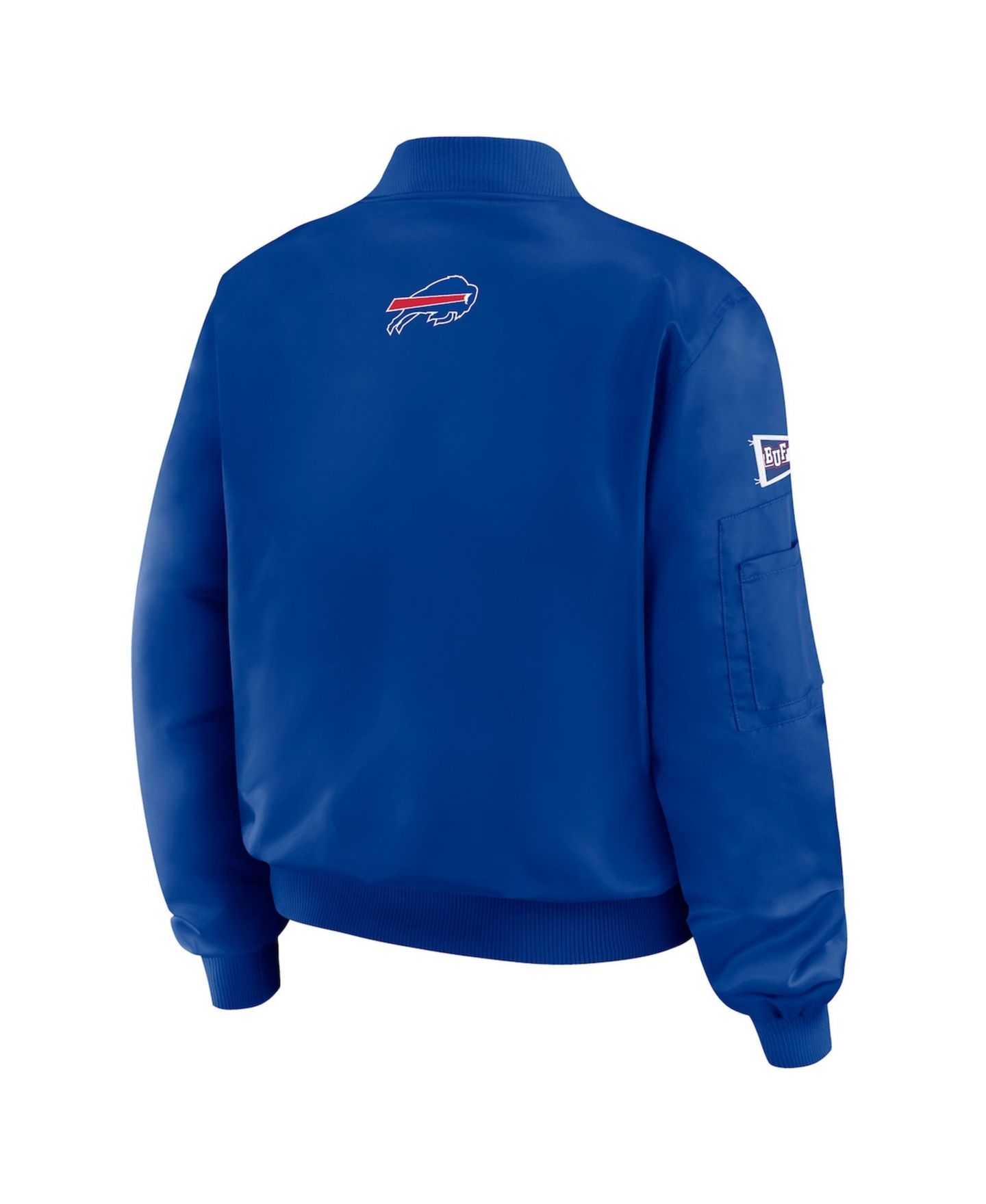 Женская куртка WEAR by Erin Andrews Royal Buffalo Bills Patch Full-Zip Bomber — фото 3
