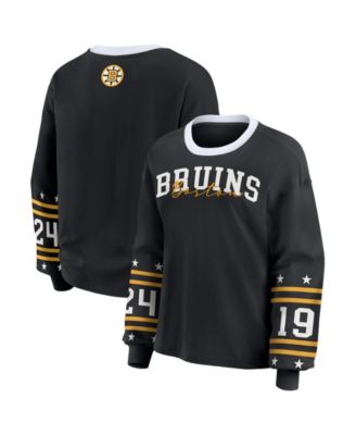 Women's Black Boston Bruins Long-Sleeve Sport T-Shirt