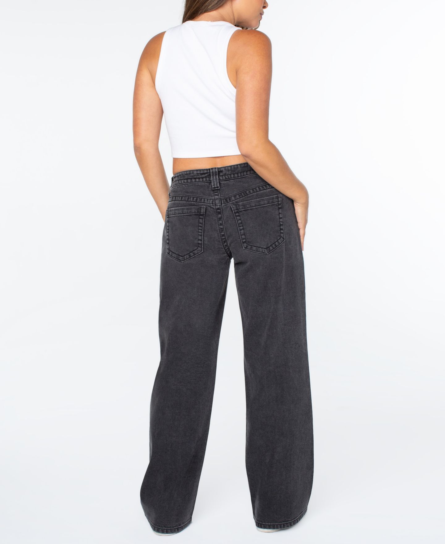 Женские джинсы Celebrity Pink Juniors' Low-Rise V-Waist Baggy Straight-Leg, цвет: Melvina — фото 2