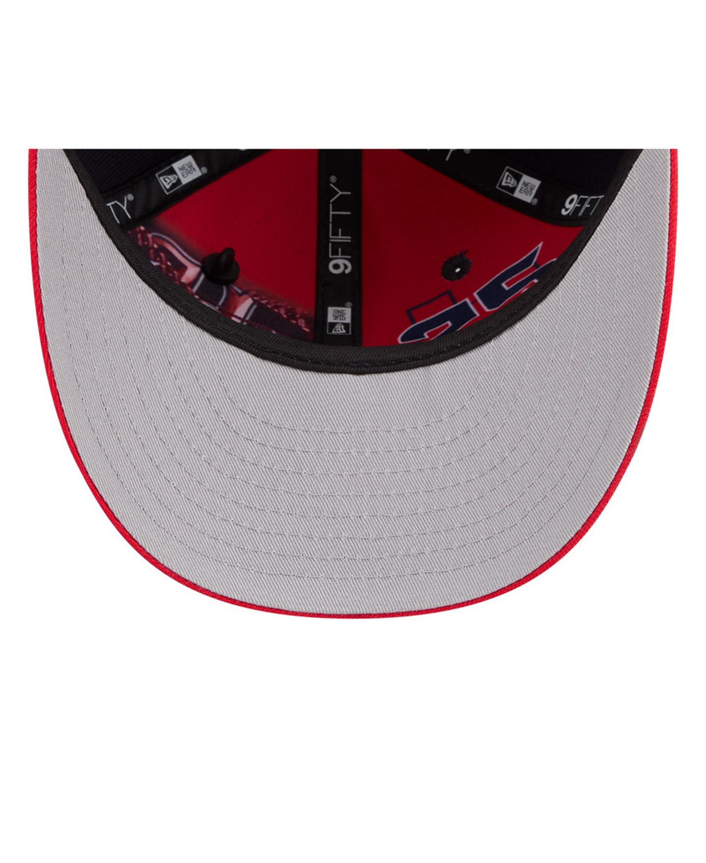Детская кепка New Era Navy/Red Houston Texans 2026 NFL Draft Pre-Curved 9FIFTY Snapback Hat — фото 5