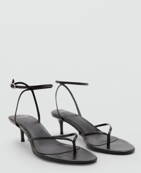 Женские сандалии Mango Strappy Heeled, цвет: Шоколадный