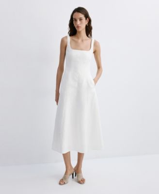 Women's A-Line Linen Dress